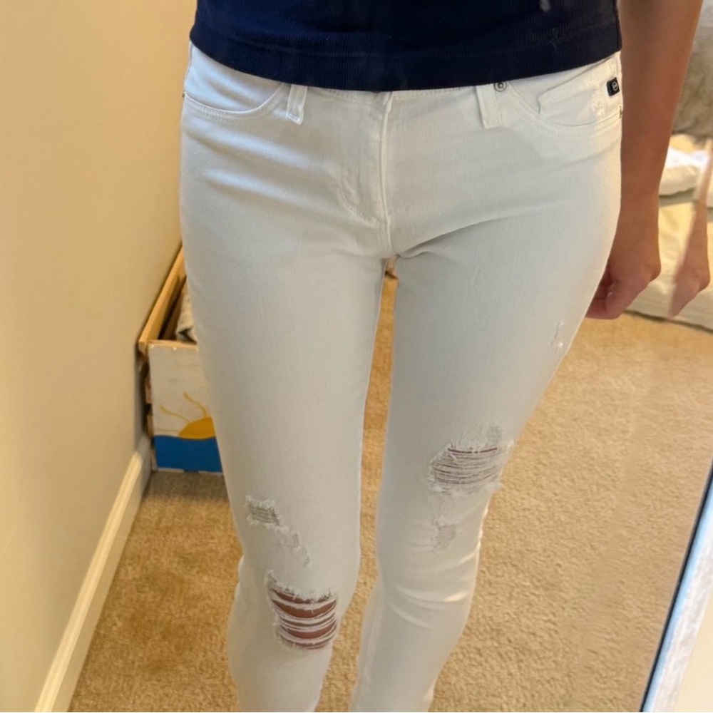 AG Adriano Goldschmied white jeans never worn